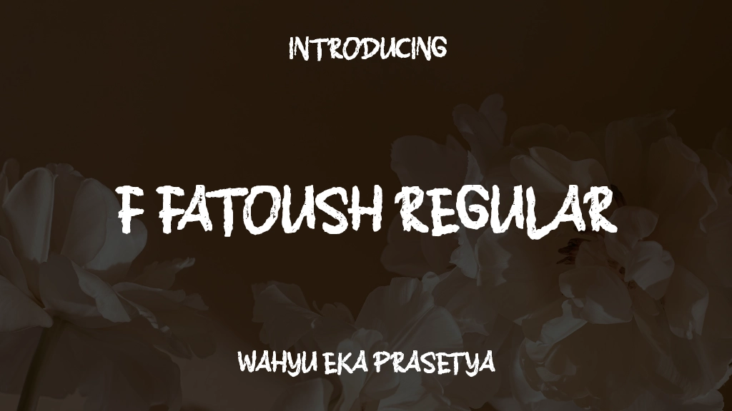 f Fatoush Regular Font Sample Images  1