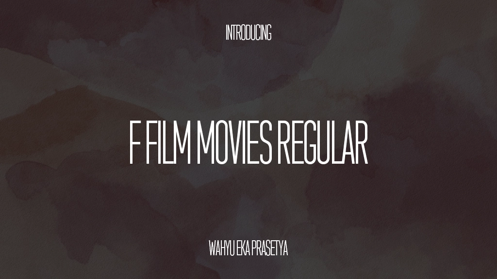 f FILM MOVIES Regular 字体样本图像  1