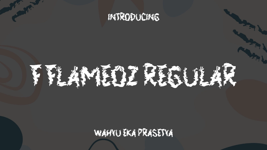 f Flameoz Regular Font Sample Images  1