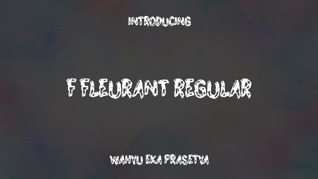 f Fleurant Regular Font Sample Images  1