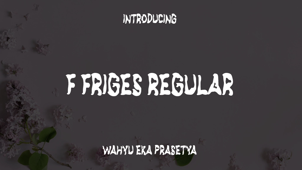 f Friges Regular Imagens de amostra de fonte  1