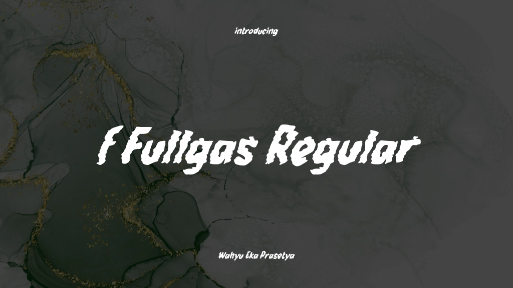 f Fullgas Regular Font Sample Images  1