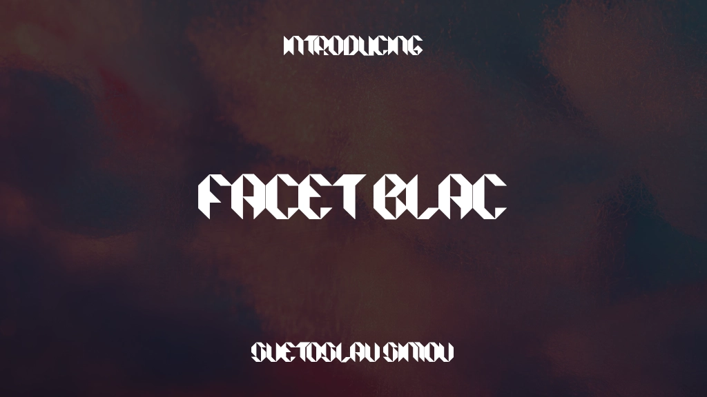 Facet Black フォントサンプル画像  1