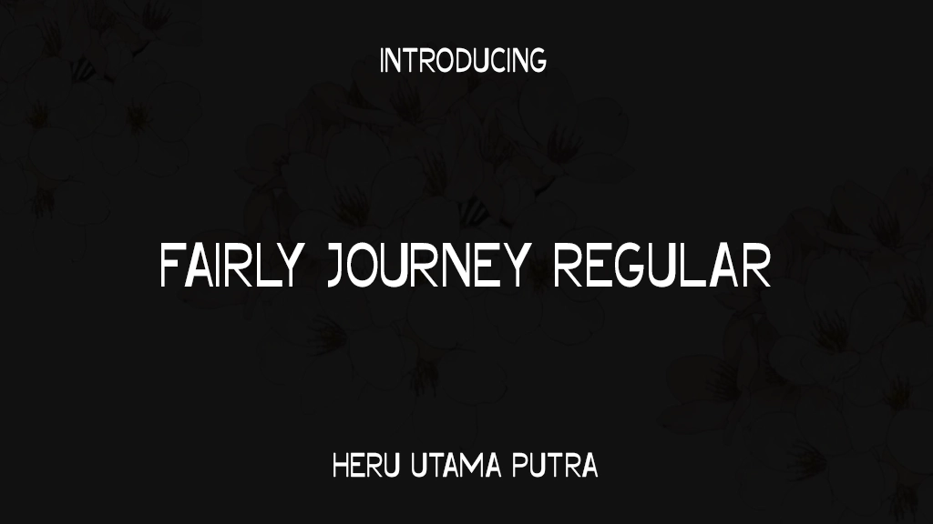 Fairly Journey Regular フォントサンプル画像  1