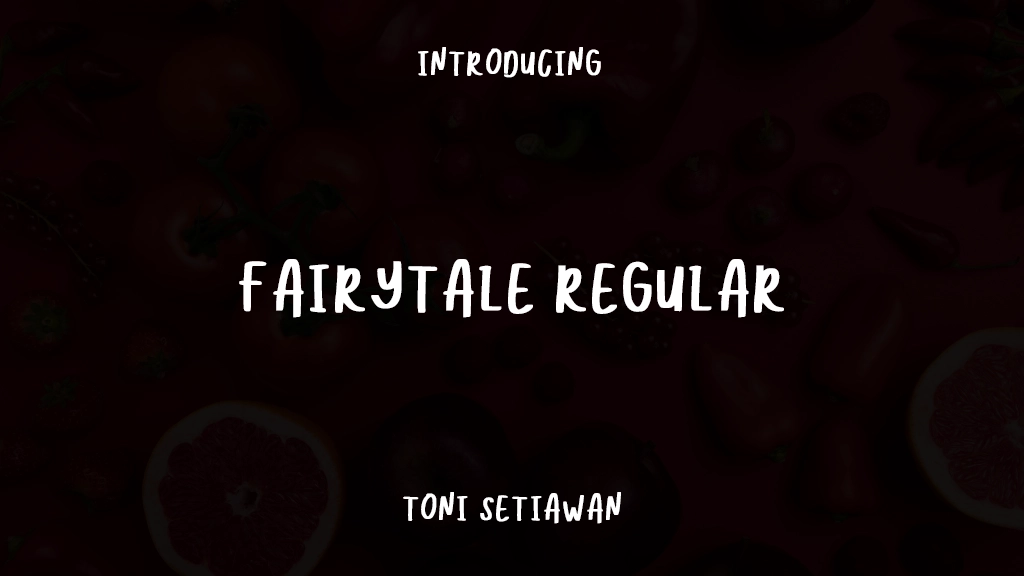 Fairytale Regular フォントサンプル画像  1