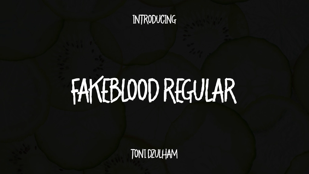 Fakeblood Regular 字体样本图像  1