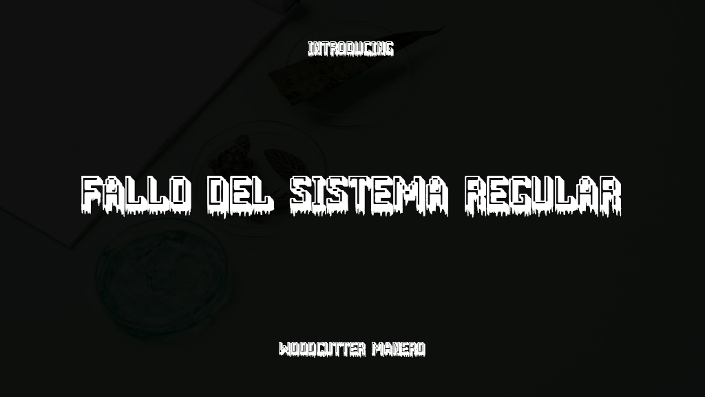 Fallo del Sistema Regular フォントサンプル画像  1