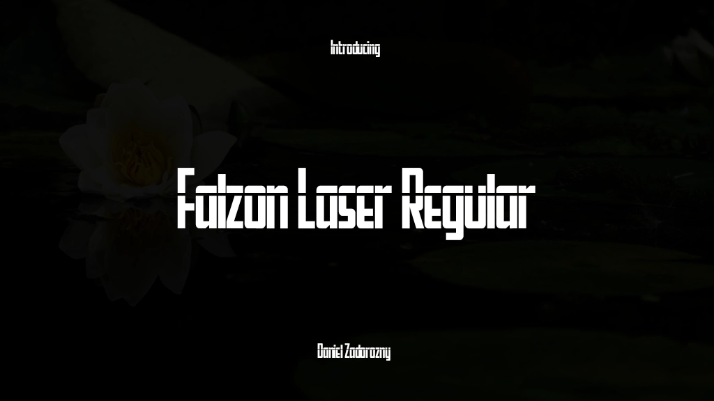 Falzon Laser Regular Font Sample Images  1