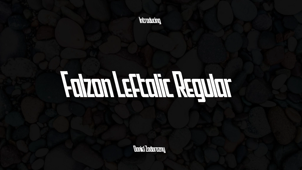 Falzon Leftalic Regular Font Sample Images  1