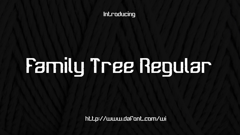 Family Tree Regular フォントサンプル画像  1