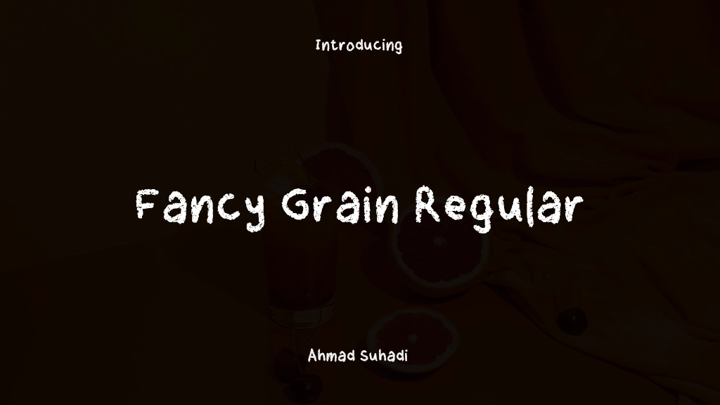 Fancy Grain Regular Font Sample Images  1