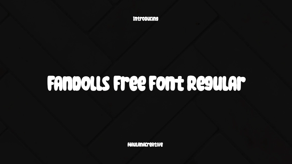 Fandolls Free Font Regular フォントサンプル画像  1