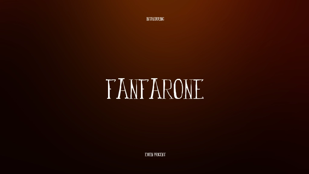 fanfarone Font Sample Images  1