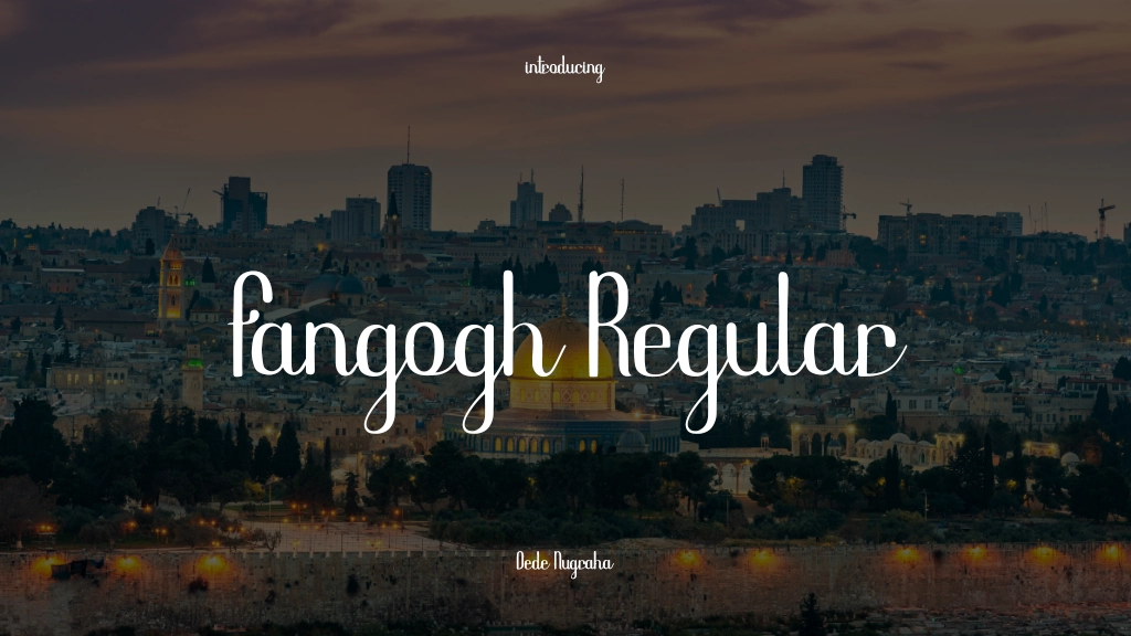 Fangogh Regular Font Sample Images  1