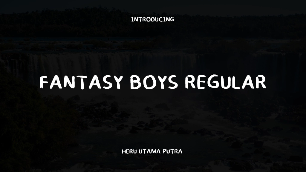 Fantasy Boys Regular Font Sample Images  1