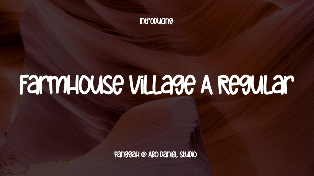 Farmhouse Village A Regular Font Sample Images  1