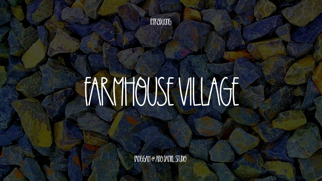 Farmhouse Village フォントサンプル画像  1