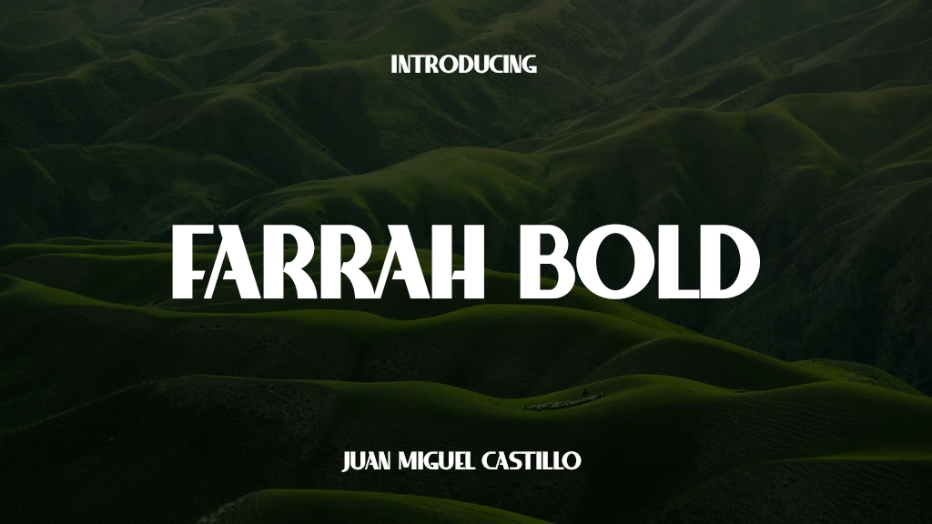 Farrah Bold Font Sample Images  1