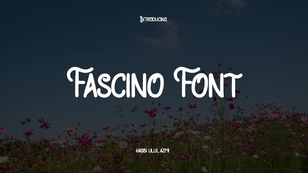 Fascino Font Font Sample Images  1