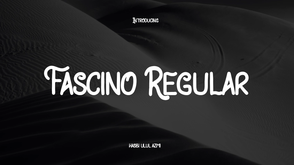 Fascino Regular Font Sample Images  1