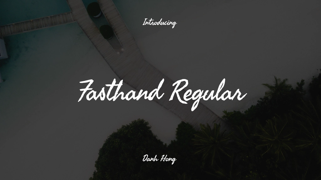 Fasthand Regular フォントサンプル画像  1