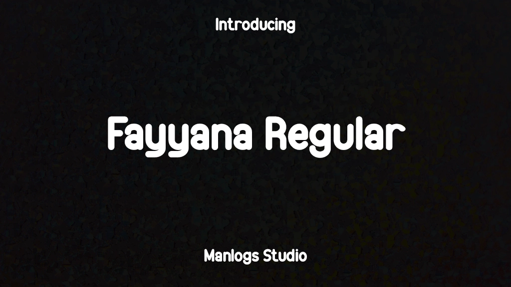 Fayyana Regular フォントサンプル画像  1