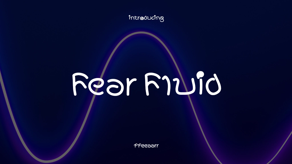 Fear Fluid Immagini di esempio dei caratteri  1