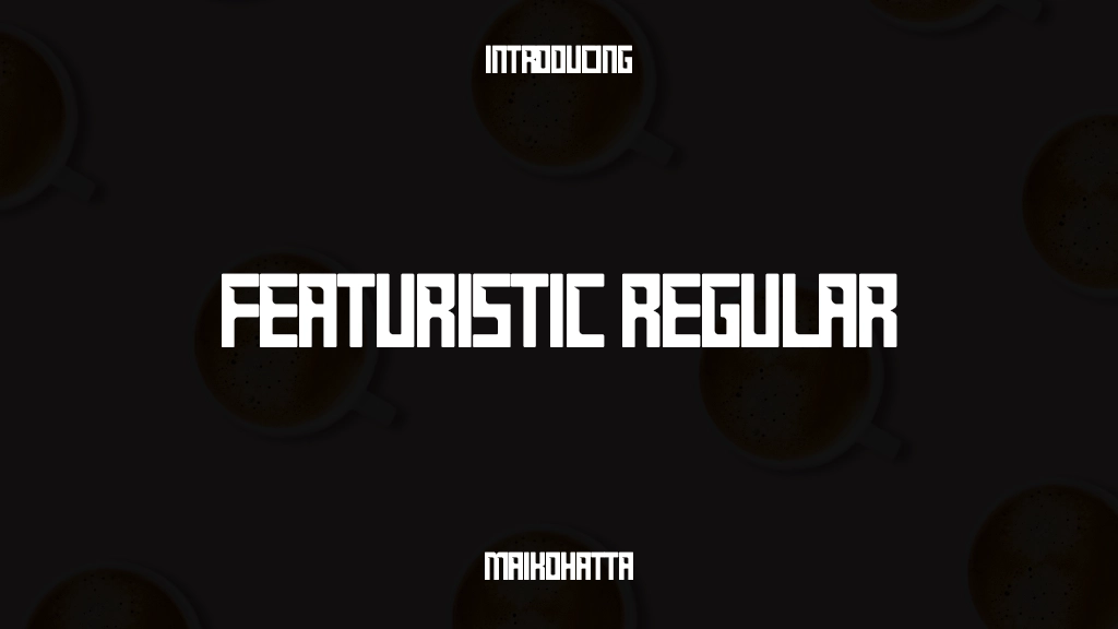 FEATURISTIC Regular フォントサンプル画像  1