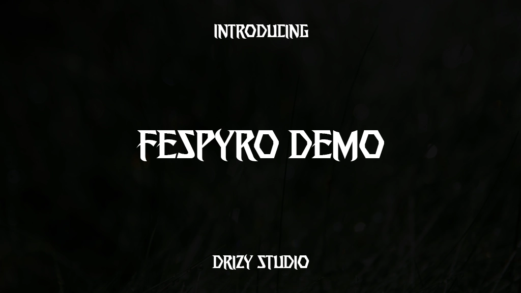 Fespyro Demo Font Sample Images  1