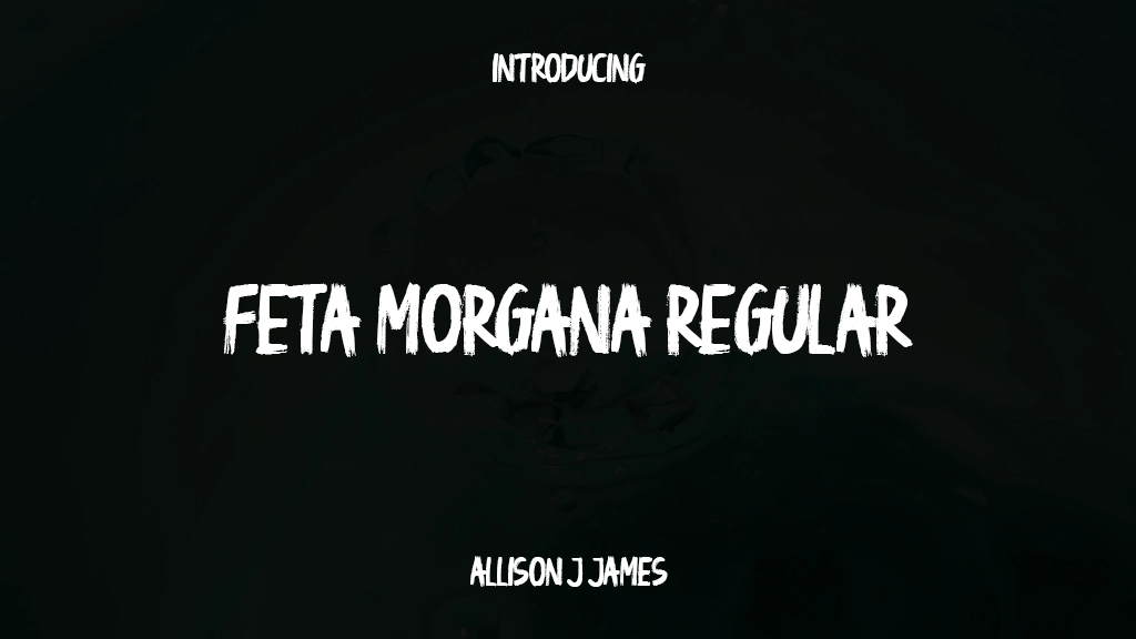 Feta Morgana Regular Font Sample Images  1