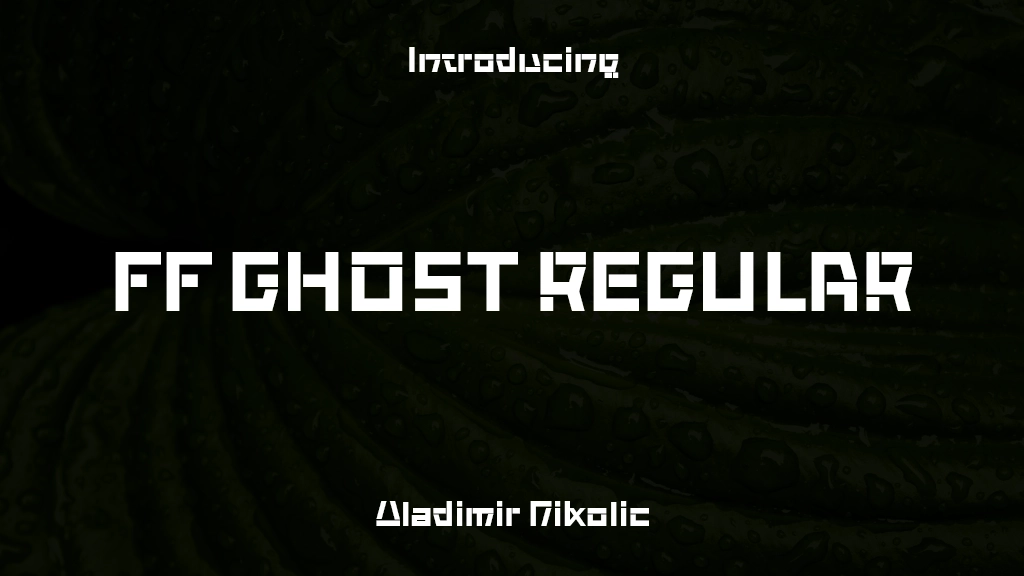 FF Ghost Regular Font Sample Images  1