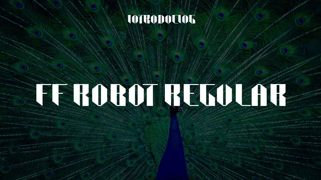 FF Robot Regular Font Sample Images  1