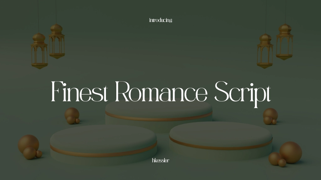 Finest Romance Script Images d’exemples de polices  1