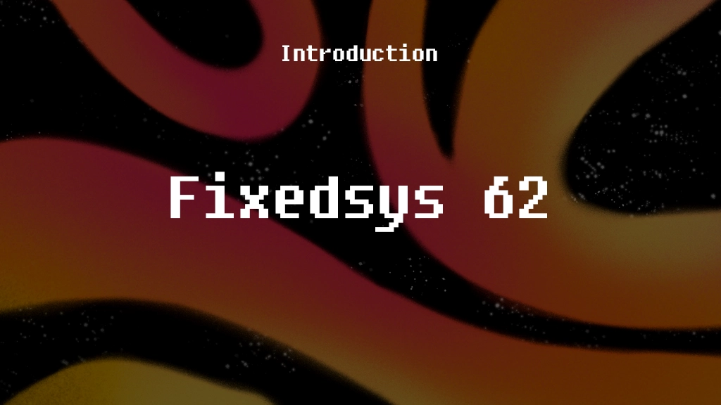 Fixedsys 62 Font Sample Images  1