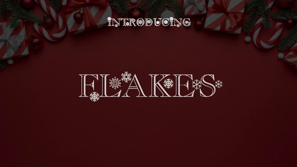 Flakes Font Sample Images  1