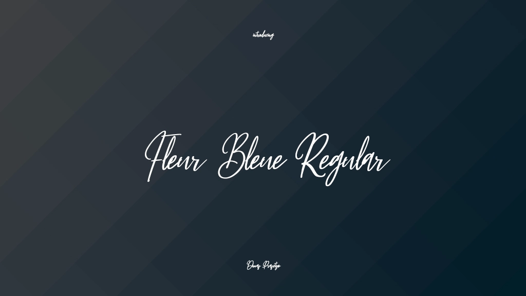 Fleur Bleue Regular Font Sample Images  1