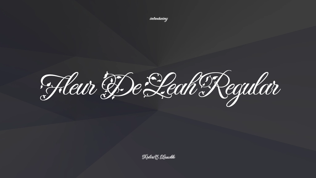 Fleur De Leah Regular Font Sample Images  1