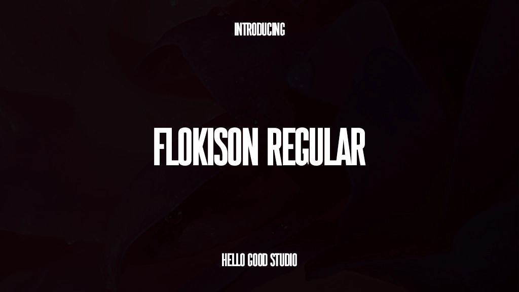 Flokison Regular Font Sample Images  1