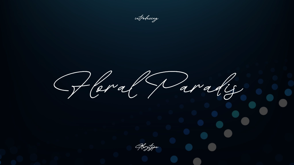 Floral Paradise Font Sample Images  1