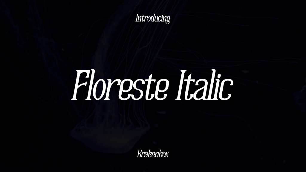 Floreste Italic フォントサンプル画像  1