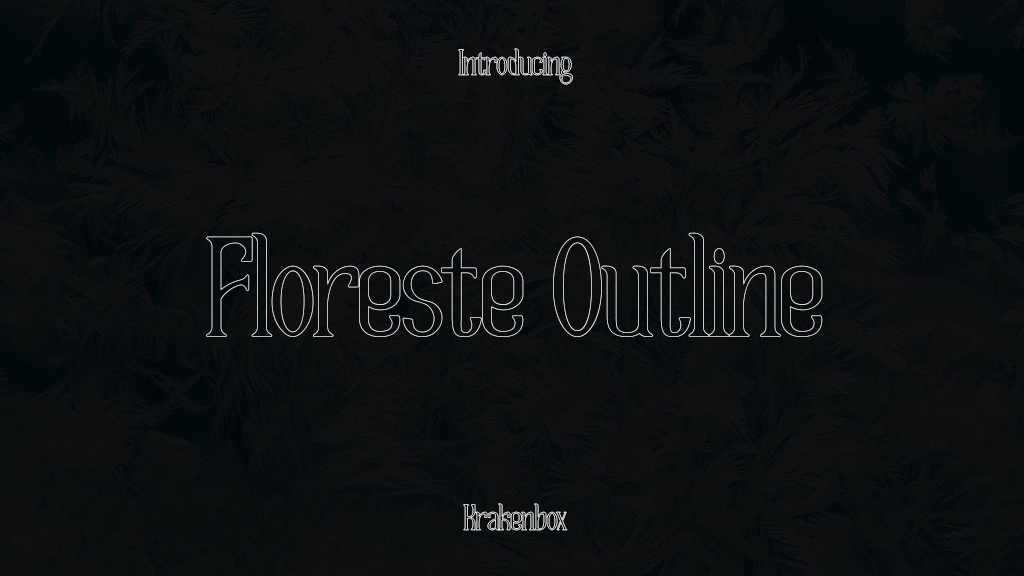 Floreste Outline フォントサンプル画像  1