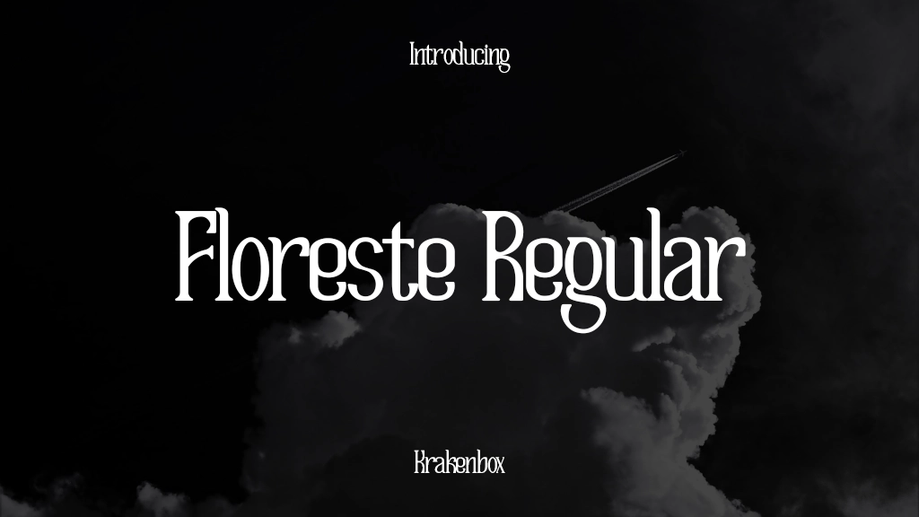 Floreste Regular フォントサンプル画像  1