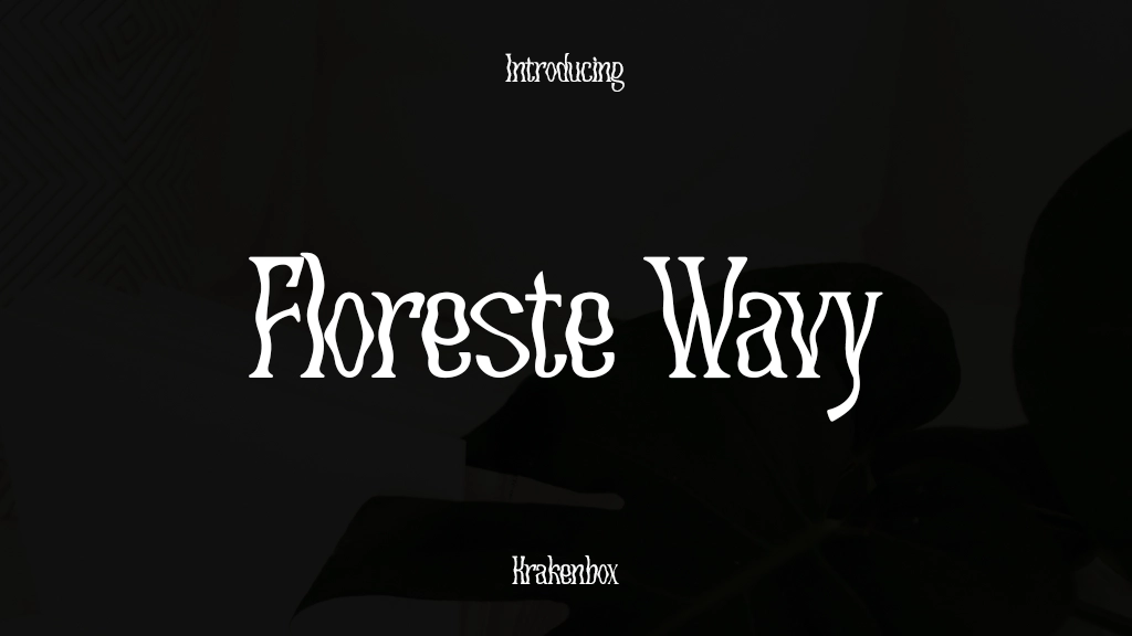 Floreste Wavy フォントサンプル画像  1