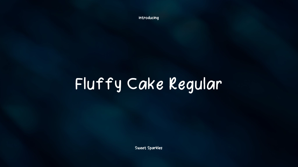 Fluffy Cake Regular Font Sample Images  1