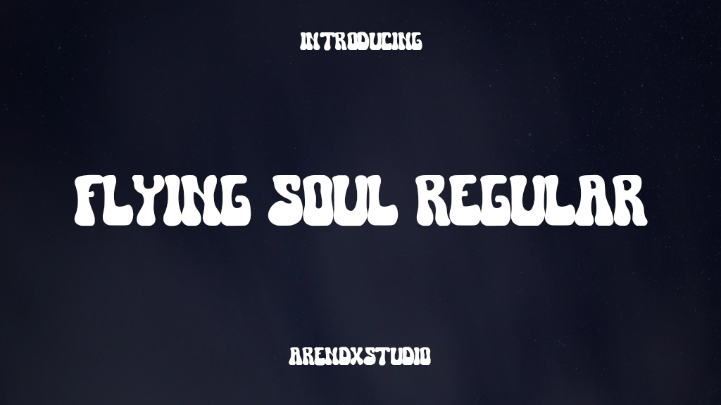 Flying Soul Regular Font Sample Images  1