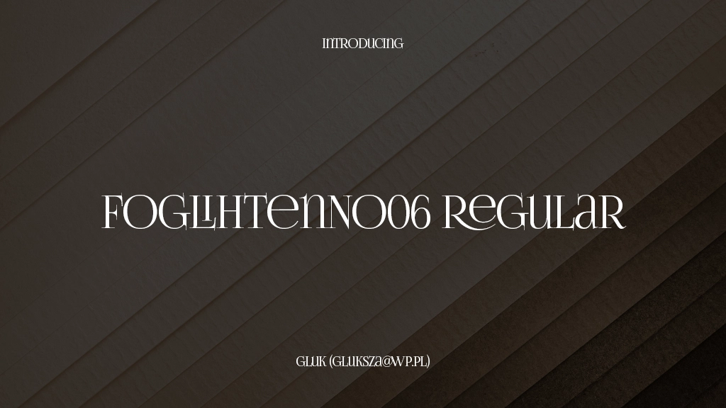 Foglihten No07 Regular Font Sample Images  2