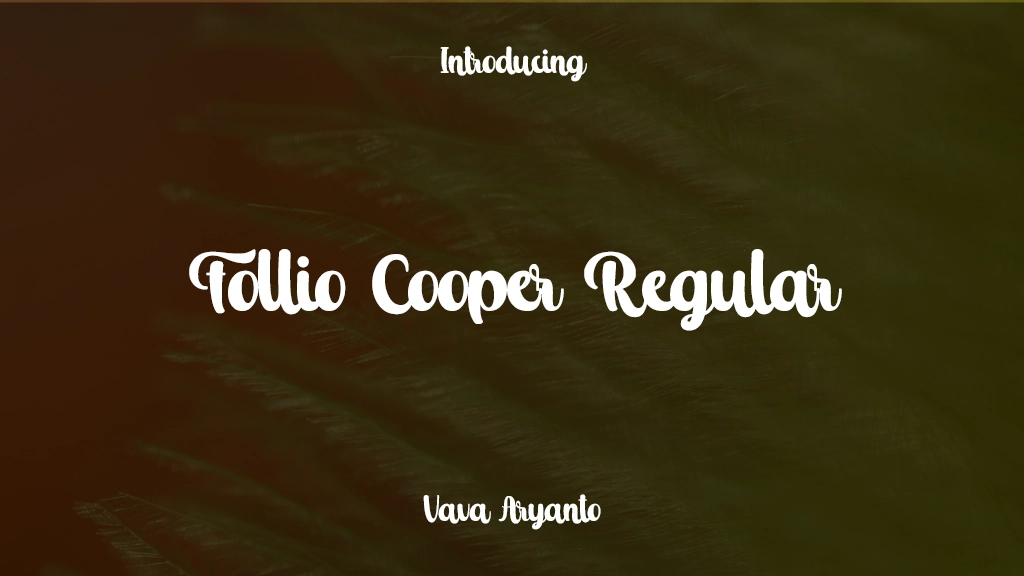 Follio Cooper Regular Font Sample Images  1