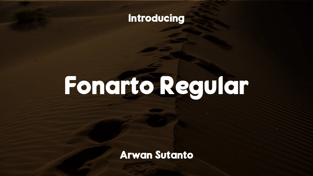 Fonarto Regular Font Sample Images  1