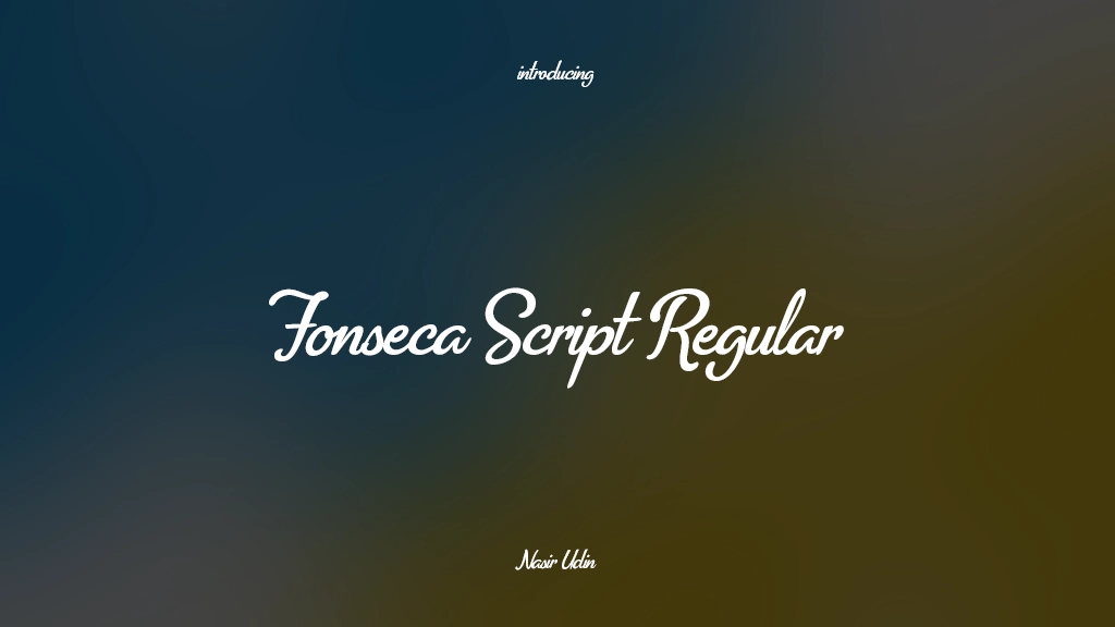 Fonseca Script Regular フォントサンプル画像  1