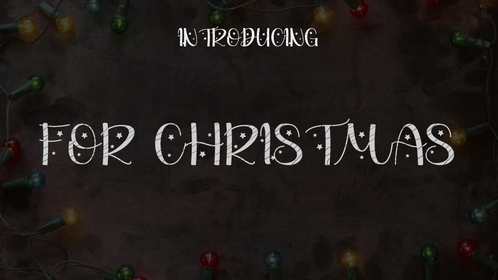 For Christmas Font Sample Images  1